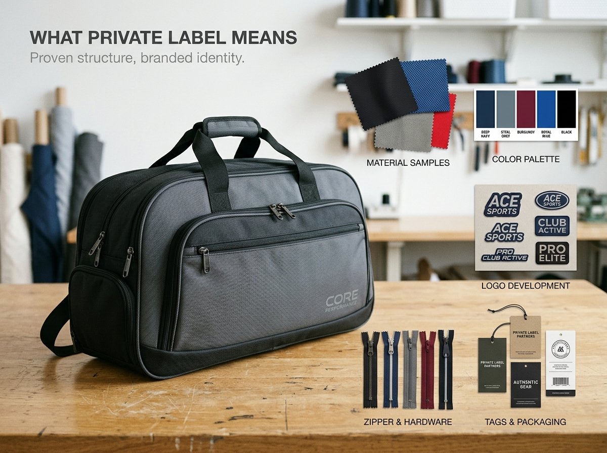 custom private label sports bag supplier