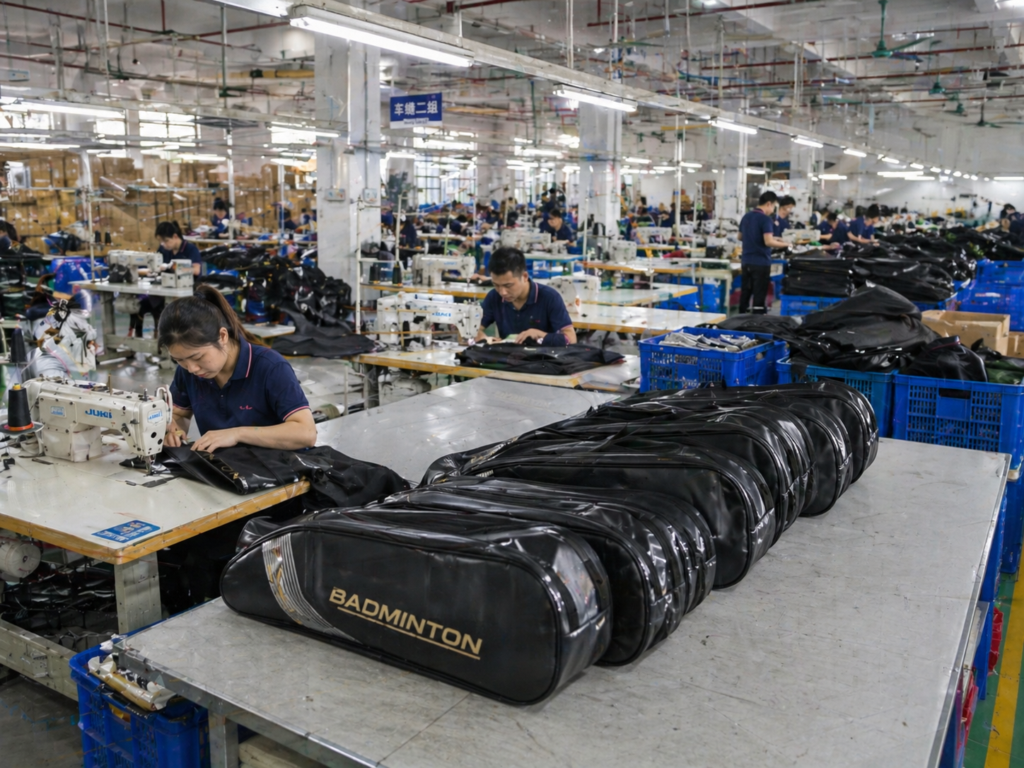 badminton bag sourcing process steps