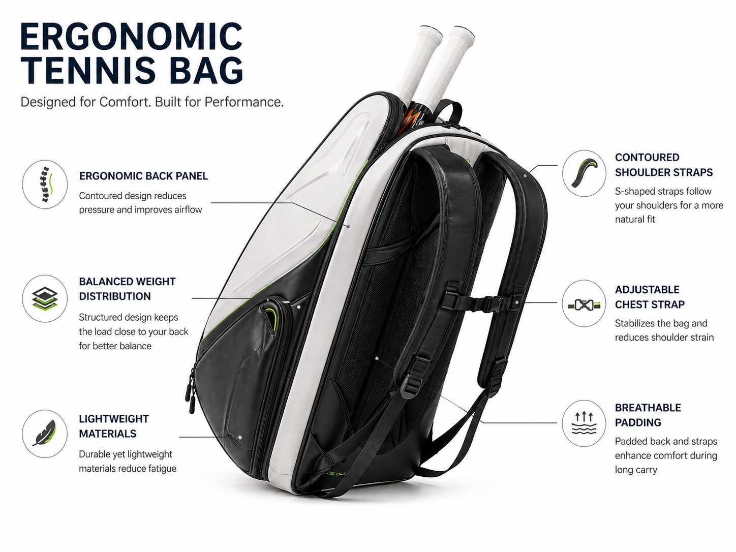 tennis bag ergonomic future design