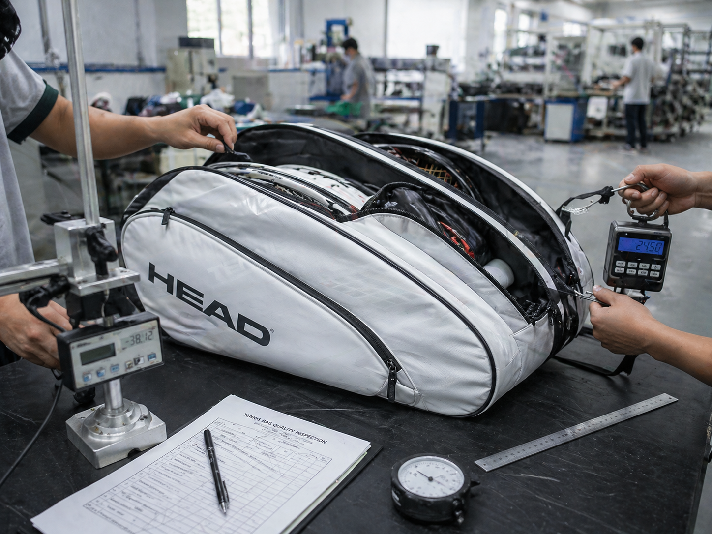 tennis bag features durability compartments
