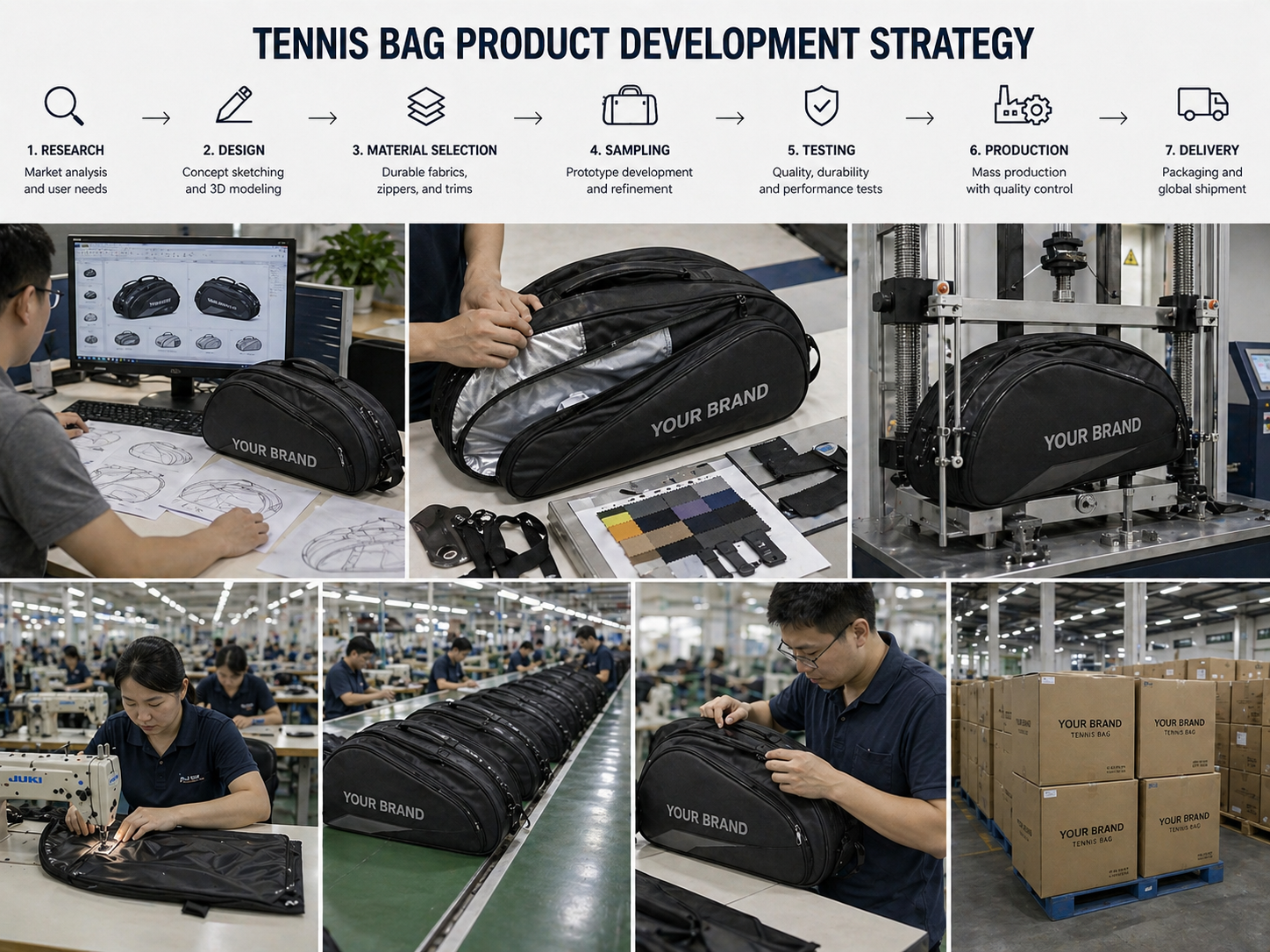 tennis bag product development strategy