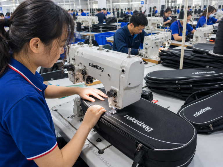 Professional Racket Bag Sewing Line
