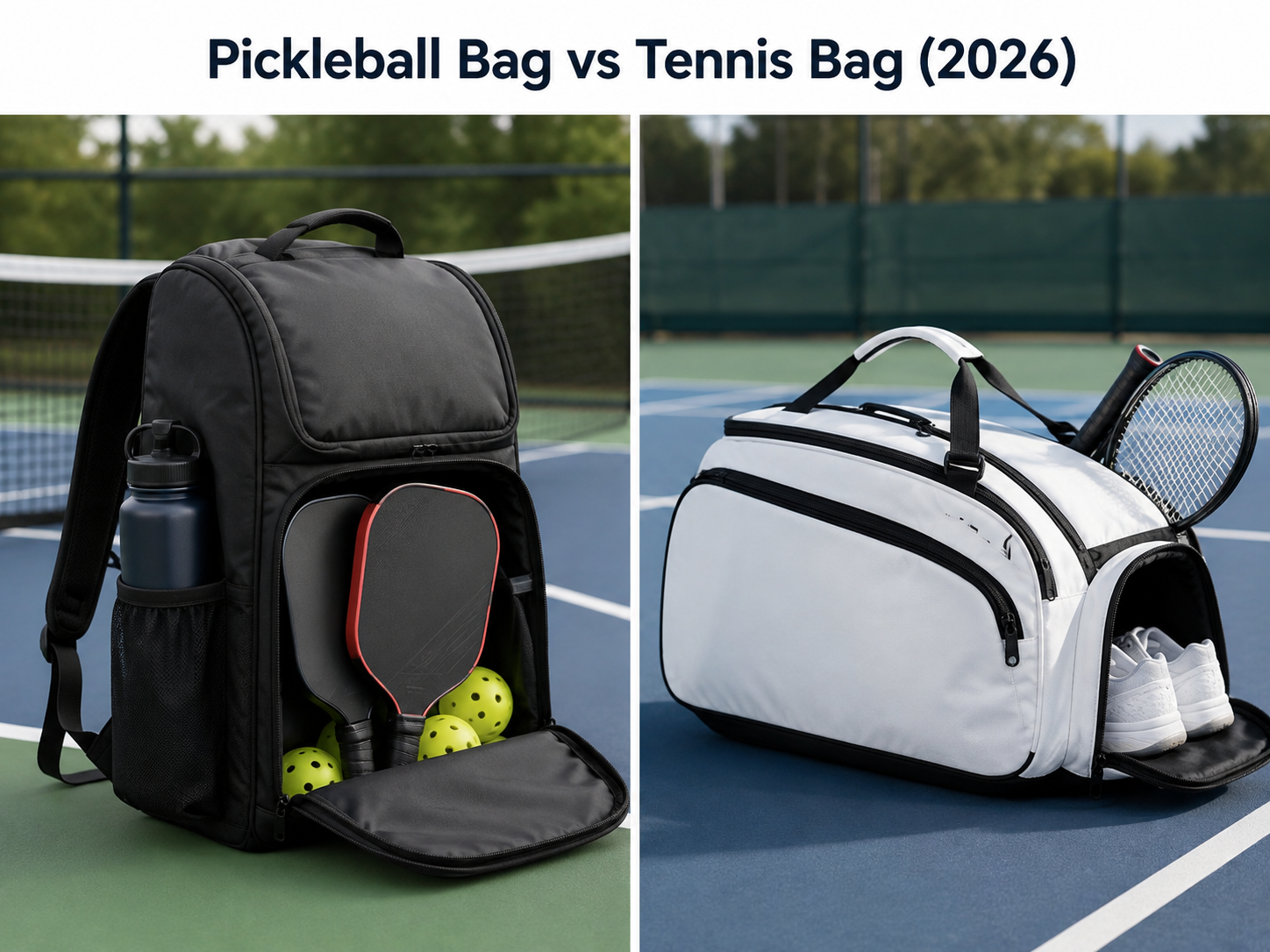 Pickleball Bag vs Tennis Bag (2026): Which One Should You Choose?